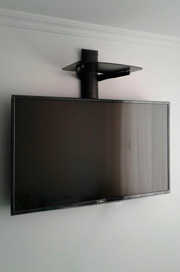 Instalacion de repisa base flotante encima de tv Instalacion de repisa base flotante encima de tv